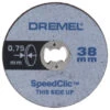 Dremel EZ SpeedClic Dunne Snijschijven 5-pack SC409 -Kwaliteit Gereedschapswinkel 123 1072