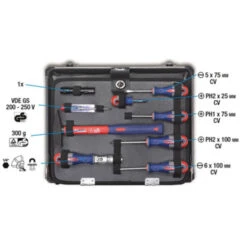 KWB Gereedschapskoffer 99-delig 12 KWB Gereedschapskoffer 99-delig -Kwaliteit Gereedschapswinkel 123 1231