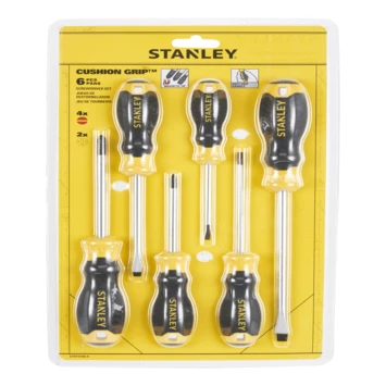 Stanley Schroevendraaierset Cushiongrip 6 Delig 6 Stanley Schroevendraaierset Cushiongrip 6 Delig - Afbeelding 4