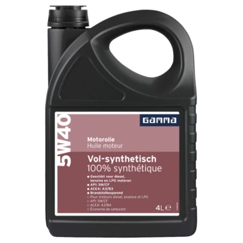 GAMMA Motorolie 5W40 Synthetisch 4 Liter 4 GAMMA Motorolie 5W40 Synthetisch 4 Liter - Afbeelding 2