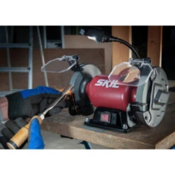 SKIL 150mm Werkbankslijpmachine / Dubbele Schuurmachine 1355AA 400W -Kwaliteit Gereedschapswinkel 123 2545