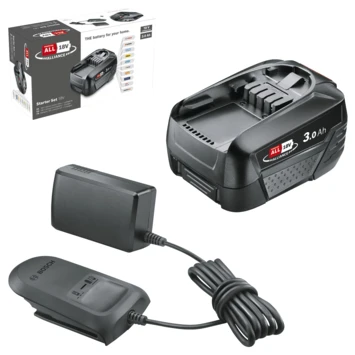 Bosch 18V Accu 3.0Ah + Oplader Voor Het 'Power For All' Accuplatform Van Bosch, Gardena En O.a. Gloria 3 Bosch 18V Accu 3.0Ah + Oplader Voor Het 'Power For All' Accuplatform Van Bosch, Gardena En O.a. Gloria