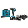 Makita 18V LXT Accuboormachine + Haakse Slijper Combinatieset (incl. 2 Accu's 5.0Ah + Lader) 1 Makita 18V LXT Accuboormachine + Haakse Slijper Combinatieset (incl. 2 Accu's 5.0Ah + Lader) -Kwaliteit Gereedschapswinkel 123 4318