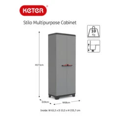 Keter Multi Functionele Opbergkast Stilo -Kwaliteit Gereedschapswinkel 123 5573