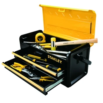 Stanley Gereedschapskoffer 19 Inch Metaal Met 2 Lades 5 Stanley Gereedschapskoffer 19 Inch Metaal Met 2 Lades - Afbeelding 3