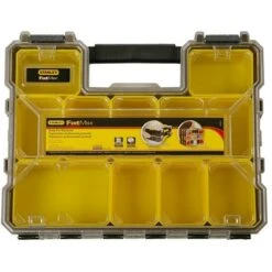 Stanley Fatmax Organizer Professioneel Diep Zwart Met Geel -Kwaliteit Gereedschapswinkel 123 5695