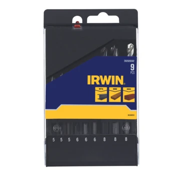 Irwin 9-delige Borenset Metaal/Hout/Steen 4 Irwin 9-delige Borenset Metaal/Hout/Steen - Afbeelding 2