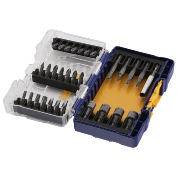 Irwin Schroefbitset Mixed 30-delig. Met Dopsleutels. Inclusief Schroefbithouder. In Tough Case. 3 Irwin Schroefbitset Mixed 30-delig. Met Dopsleutels. Inclusief Schroefbithouder. In Tough Case.