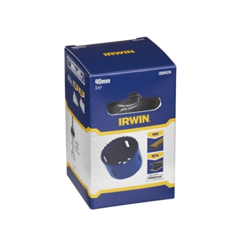 Irwin Bi-metalen Gatzaag Ø40mm. Voor Diverse Materialen Zoals Metaal En Hout. 4 Irwin Bi-metalen Gatzaag Ø40mm. Voor Diverse Materialen Zoals Metaal En Hout. - Afbeelding 2