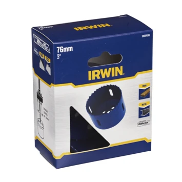 Irwin Bi-metalen Gatzaag Ø76mm. Voor Diverse Materialen Zoals Metaal En Hout. 4 Irwin Bi-metalen Gatzaag Ø76mm. Voor Diverse Materialen Zoals Metaal En Hout. - Afbeelding 2