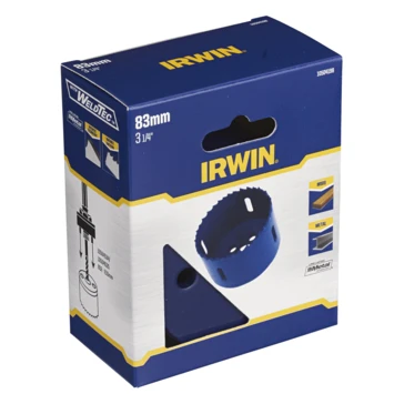 Irwin Bi-metalen Gatzaag Ø83mm. Voor Diverse Materialen Zoals Metaal En Hout. 4 Irwin Bi-metalen Gatzaag Ø83mm. Voor Diverse Materialen Zoals Metaal En Hout. - Afbeelding 2