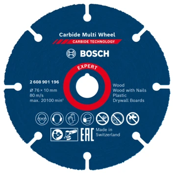 Bosch Prof Slijpschijf Carbide Multi Wheel 76mm 3 Bosch Prof Slijpschijf Carbide Multi Wheel 76mm
