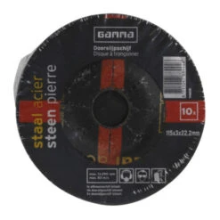 GAMMA Doorslijpschijf 115mm Steen / Staal 10-dlg 11 GAMMA Doorslijpschijf 115mm Steen / Staal 10-dlg -Kwaliteit Gereedschapswinkel 123 791