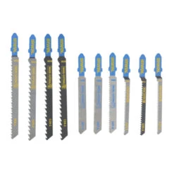 Irwin Decoupeerzaagbladenset Mixed Met T-aansluiting, Voor Hout En Metaal Met 3 Zaagbladen Voor Bochten, 10-delig