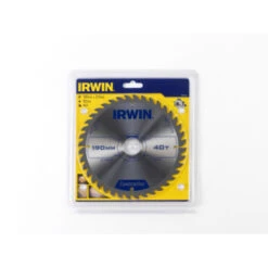 Irwin Cirkelzaagblad Ø190 Mm. Inclusief Reduceerringen Waardoor Geschikt Voor Asgat 16, 20 En 30 Mm, Vertanding 40T -Kwaliteit Gereedschapswinkel 123 844