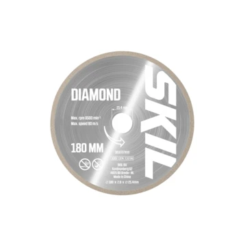SKIL Diamantzaagblad 180mm Voor Tegelzaag 2610S01191 Voor O.a. Model 1350 3 SKIL Diamantzaagblad 180mm Voor Tegelzaag 2610S01191 Voor O.a. Model 1350