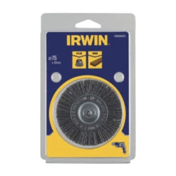 Irwin Nylon Borstel Ø75 Mm Voor (accu)boormachine. Voor Hout. Fijn. -Kwaliteit Gereedschapswinkel 123 92